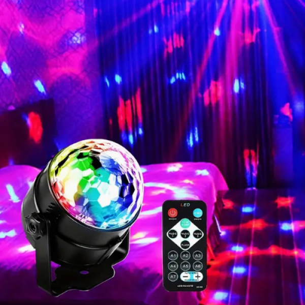 Sound-activated Disco Ball Light image
