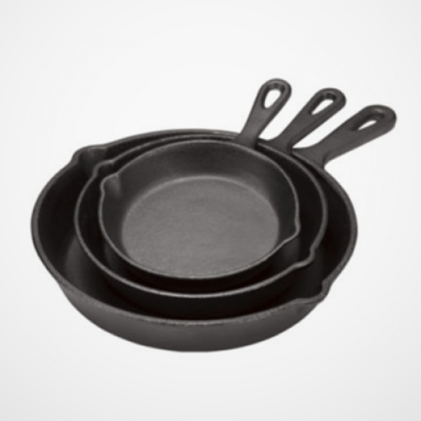 3 Piece Cast Iron Skillet Set image