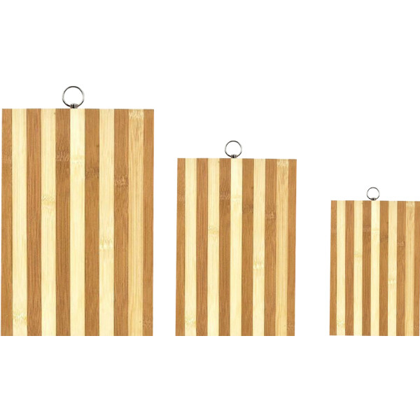 3 Piece Chopping Board Set, Bamboo image